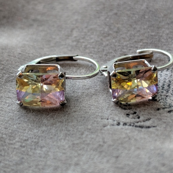 ✳️RARE✳️Genuine Watermelon Tourmaline Earrings - Picture 2 of 8